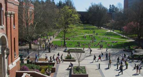 University of Oregon Eugene UO Campus Quad