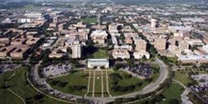 Texas A&M University College Station Campus Aerial View