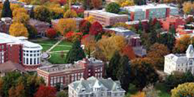 Oregon State University -Corvalis Colorful Tree Filled Campus